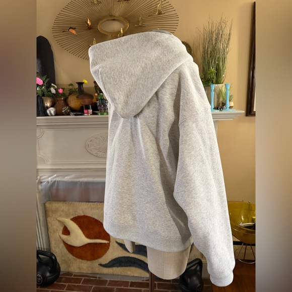 Quince Everyday Fleece Full-Zip Hoodie in Light Heather Grey XL - Picture 12 of 16